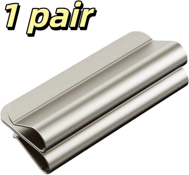 Zhiruei Magnetische Vorhangklammern aus Metall in Silber zur Befestigung von Fenstergardinen - Bild 1