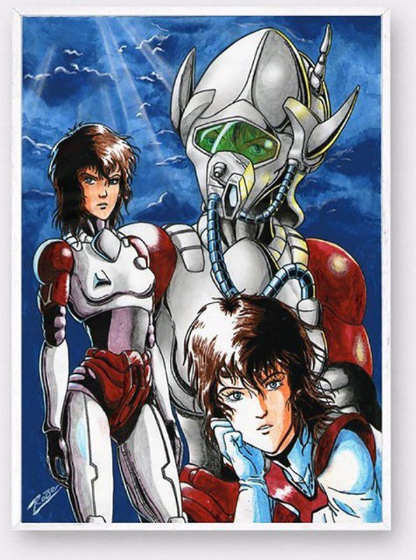 FIYO Diamond Painting Robotech Animation 5D Set, mehrfarbig, B: 30 cm x H: 20 cm - Bild 1