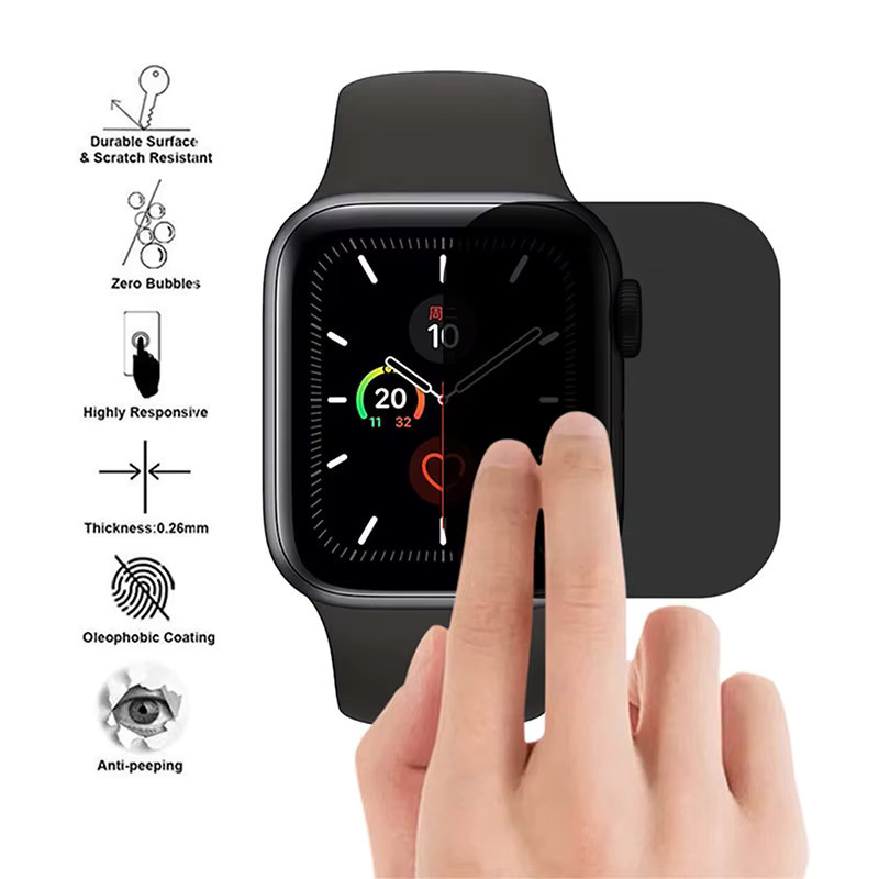 TINUORA Displayschutzfolie für Apple Watch, Silikon, Unisex - Bild 3