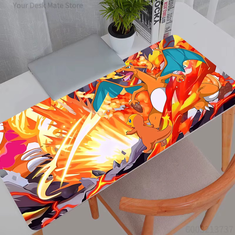 Potdemiel Mauspad Charizard Design für E-Sport und Büro, Mehrfarbig - Bild 1