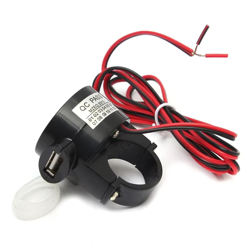 COCHETOP USB-Ladegerät für Motorrad und ATV, wasserdicht, DC5V-28V, 5V 2A, Schwarz - Bild 2