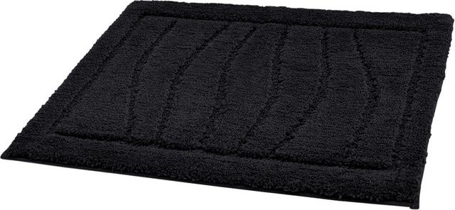 Tuffi Badematte Lasse Schwarz Modern aus Polyester mit Oeko-Tex Standard 100, Breite: 65 cm, Tiefe: 55 cm - Bild 1