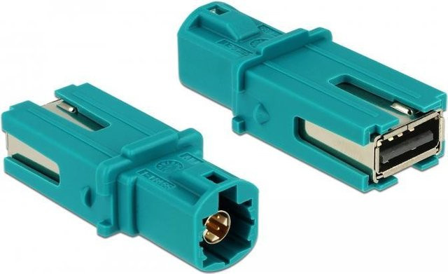 DeLOCK Datenadapter HSD Z (M) auf USB-A (W) in Wasserblau - Bild 1