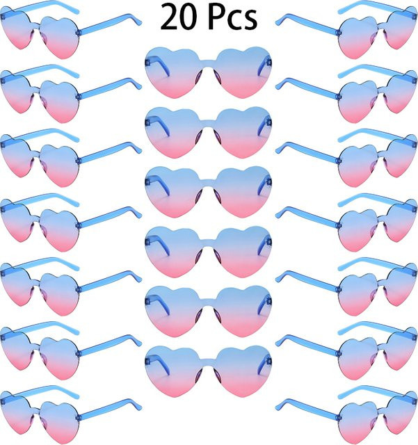 KAMMPT Sonnenbrille, herzförmig, randlos, mehrfarbig, Damen - Bild 1