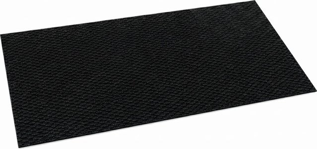 Floordirekt Schmutzfangmatte Hong Kong PRO Schwarz B: 80 cm, T: 500 cm, H: 1 cm mit TPE-Rücken und rutschfester Oberfläche - Bild 1