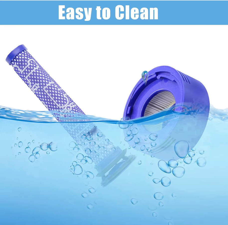 Dyson V7 V8 Staubsauger Ersatzzubehör Set mit Motorhinterabdeckung und Vorfilter in Blau - Bild 4