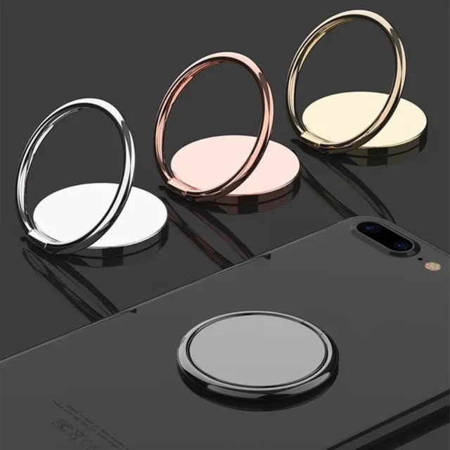 WSSHE Handy Ring Halter Smartphone Ständer in Silber für Samsung und andere Smartphones - Bild 1