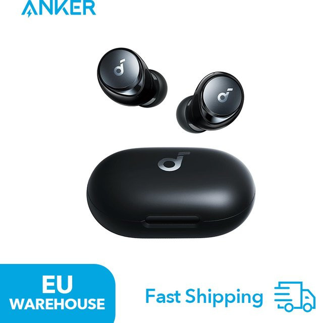 Soundcore by Anker Space A40 Bluetooth Kopfhörer mit automatischer Geräuschunterdrückung, True Wireless Ohrhörer, Schwarz - Bild 1