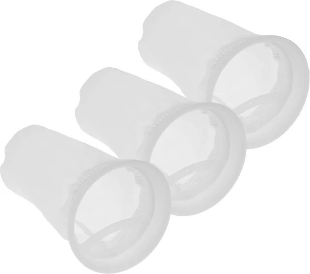 3 Stück IBC Nylon Filterbeutel in Weiß zur Entlüftung und als atmungsaktiver Regenwasserfilter für Tonfässer und Regentanks - Bild 1
