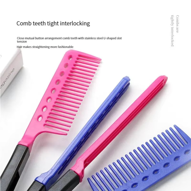 vvocci Haarglättungskamm, V-förmiger Glättkamm, Unisex - Bild 4