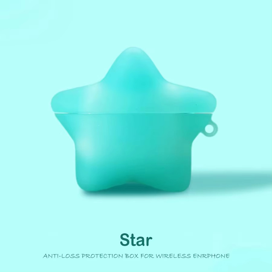 Transparente Sternenhimmel Schutzhülle für Apple AirPods 3, 4 und Pro 2/3 aus TPU mit blauem Design - Bild 1