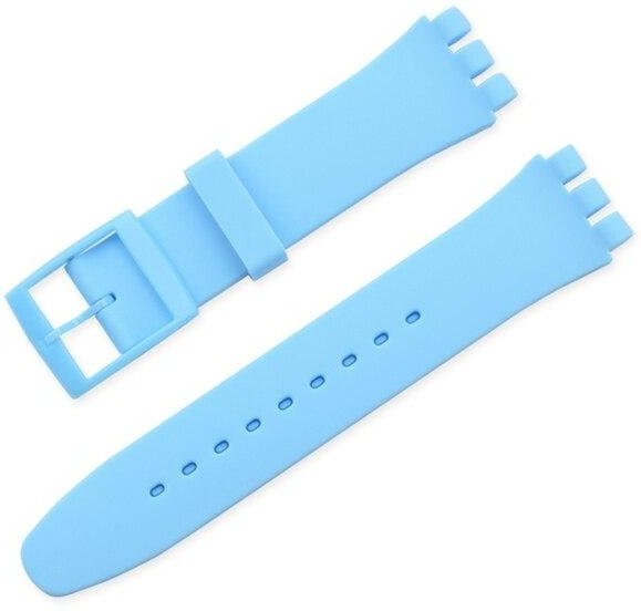Creative Man Uhrenarmband Silikon, hellblau, Herren - Bild 1
