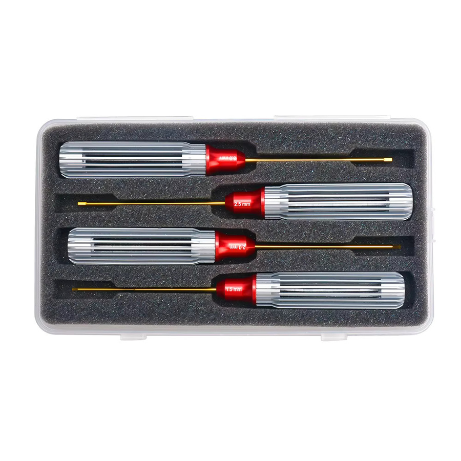 AMORACING Sechskantschraubendreher-Set in Lila für FPV Racing Drones, Helikopter, Flugzeuge und RC-Modelle mit den Größen 1,5 mm, 2,0 mm, 2,5 mm und 3,0 mm - Bild 2