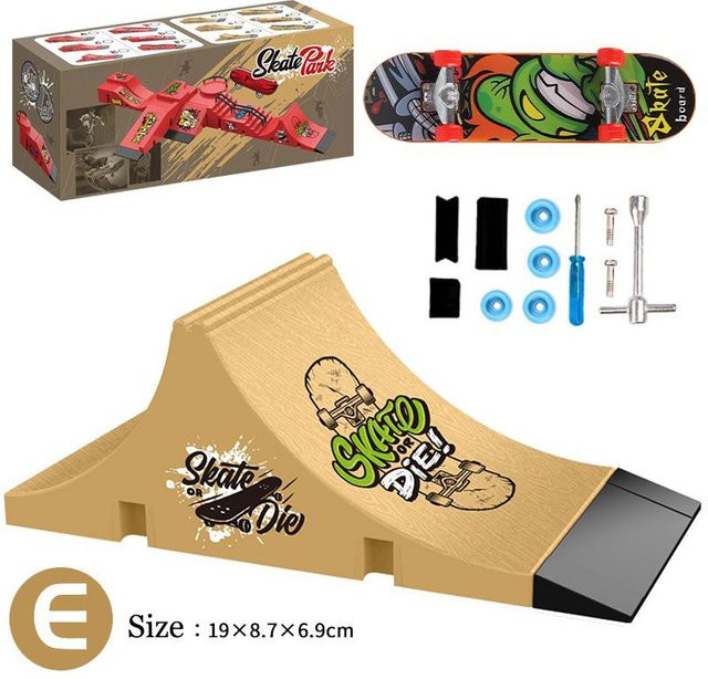 Binchi Fitness Fingerspitzen-Skateboard, Kinderspielzeug, Park Rampe Geländer Hang Modell - Bild 1