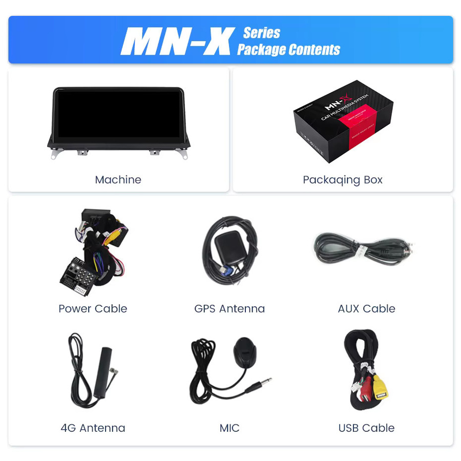 MEKEDE Smart-System Autoradio mit 10,25 Zoll Touchscreen für BMW X5 E70 X6 E71 CCC CIC, Wireless CarPlay, Android Auto, GPS-Navigation, Bluetooth, 4G LTE und FM Stereo in Schwarz - Bild 3