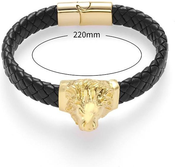 YIRAN Armband, Edelstahl, Schwarz, Herren - Bild 1