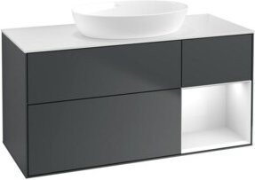 V&B Waschtischunterschrank Finion in Grau lackiert, Breite: 120 cm, Tiefe: 50,1 cm, Höhe: 50,1 cm - Bild 1