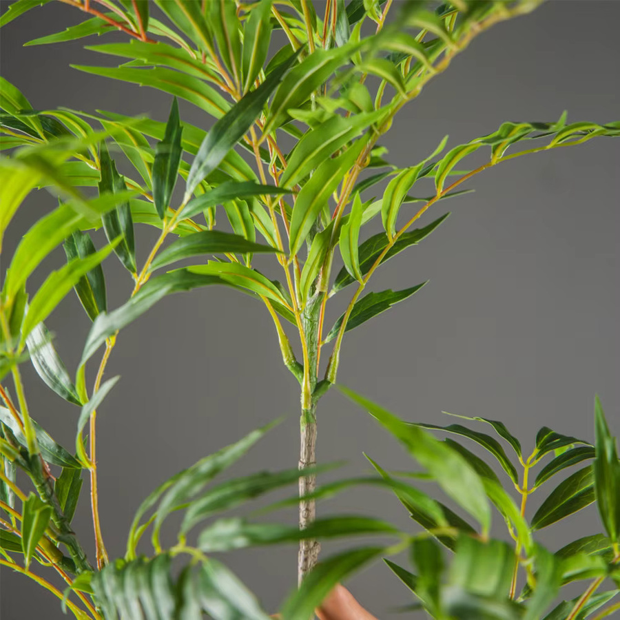 Künstliche Nandina-Pflanze von Kmitang in Grün aus Kunststoff, Höhe: 78 cm - Bild 4