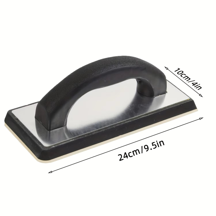 Manueller Fugenschwimmer mit antihaftbeschichtetem Gummi und Aluminiumrahmen in Silber, B/T/H: 10,0 x 24,0 x 10,0 cm - Bild 2