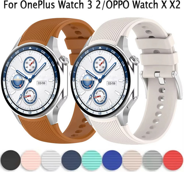 OnePlus Uhrenarmband Silikon, Schwarz, Unisex - Bild 1