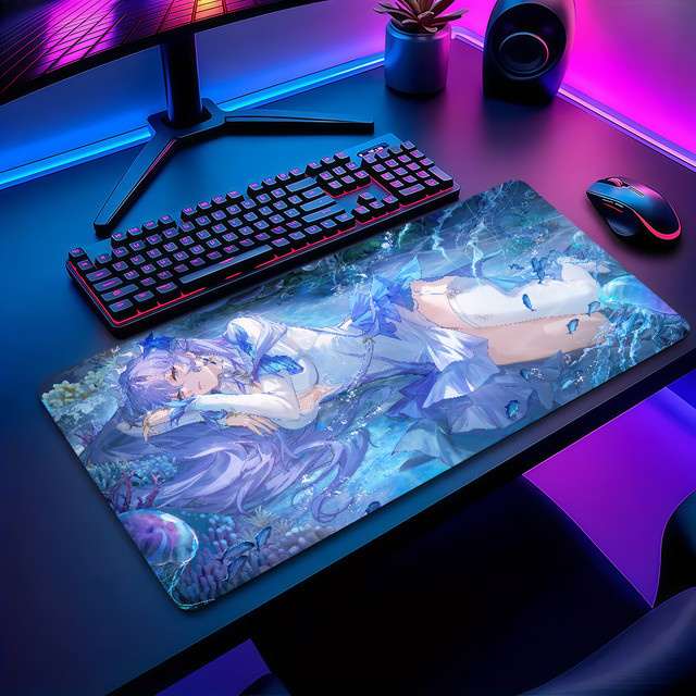 Game Cantarella Wuthering Waves Mauspad Multicolor, rutschfest und verdicktes Gaming-Schreibpad mit Lockedge - Bild 1
