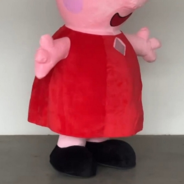 Potdemiel Peppa Pig Maskottchen-Kostüm, Aufblasbares Faschingskostüm, Rot - Bild 1