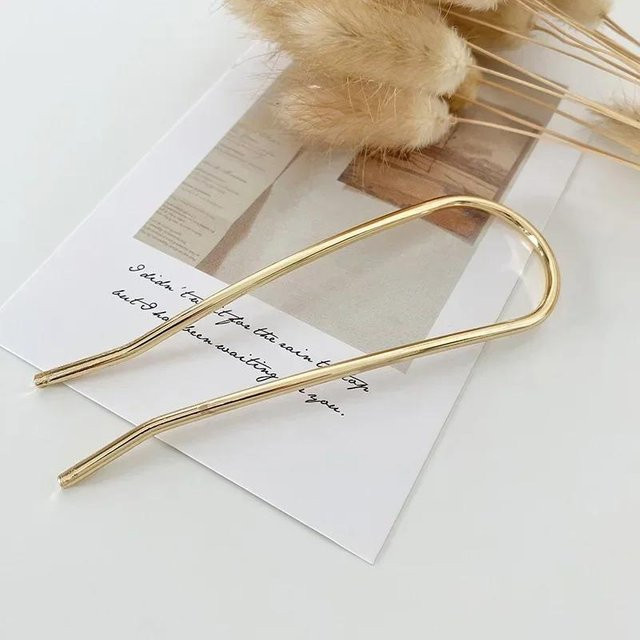 Haarstab Metall, Geometrische U-Form, Damen - Bild 1