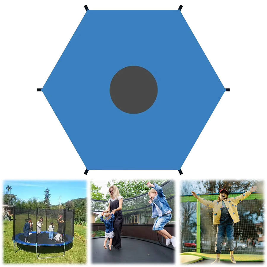 APWIKOGER Trampolin-Überdachung in Blau, UV-beständiger und wasserdichter Sonnenschutz für deinen Outdoor-Spielplatz - Bild 2