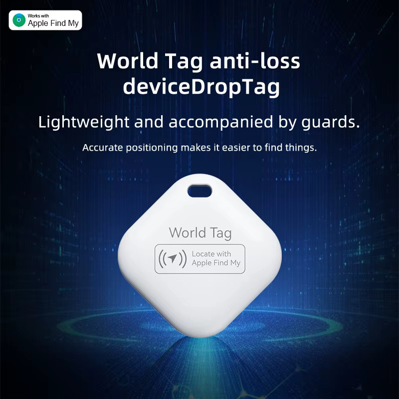Peocke Mini GPS Tracker in Weiß für Haustiere mit Seil, kompatibel mit iOS und der Find My App - Bild 2