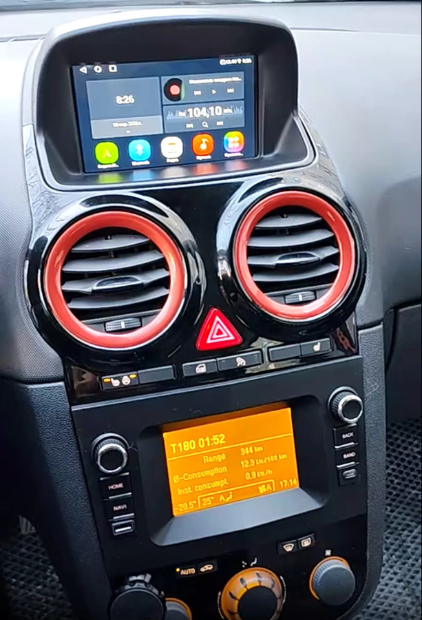 Android Autoradio Stereo für Opel Corsa D 2007–2012 mit CarPlay, Android Auto, IPS Multimedia Player, Navigation, Bluetooth 5.0 und WiFi in Schwarz und Grau - Bild 2