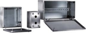 Rittal Tastergehäuse Edelstahl Silber für 3 Einbaustellen, IP66, B/H/T: 220 x 90 x 100 mm, SM 2384.030 - Bild 2