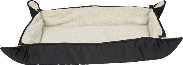 ZOOFARI Hundebett faltbar aus Polyester in Schwarz oder Weiß, rund - Bild 1