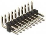 Delock Stiftleiste Standard Schwarz 2 Reihen mit je 10 Polen 66701 - Bild 1