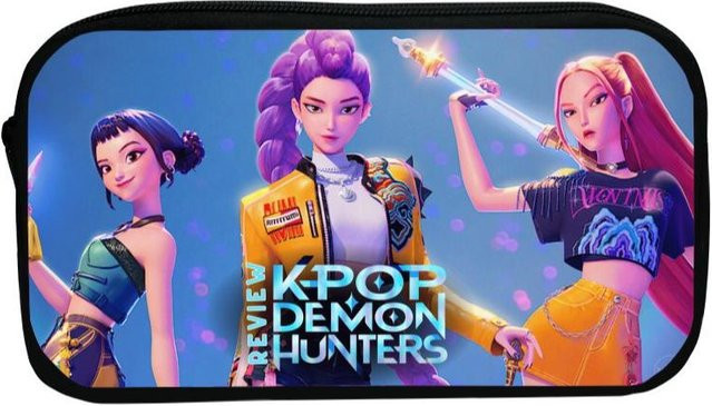 Wucifang Jewelry Hunter Kpop Federmäppchen mit Cartoon Teufel Design in Multicolour für Schule und Büro - Bild 1