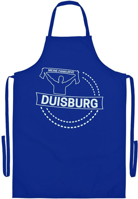 Grillschürze multifanshop Duisburg Meine Fankurve in Weiß - Bild 1