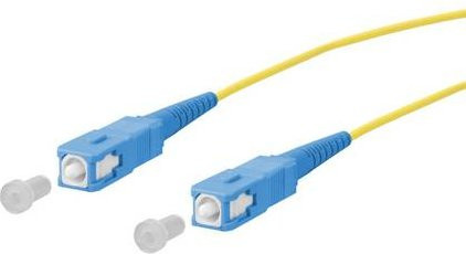 Metz Connect OpDAT Patchkabel SC-S/SC-S OS2 in Gelb, Länge: 3 m - Bild 1