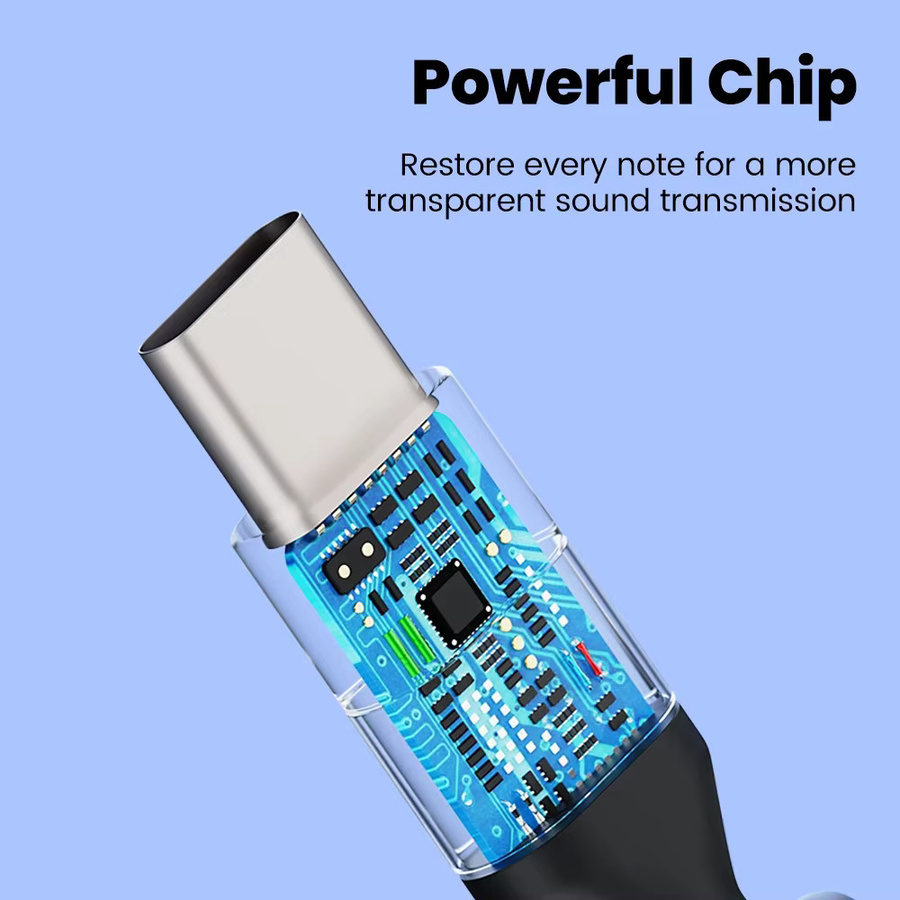 Olaf USB-C auf 3,5-mm-Klinke Aux-Adapter für Auto und Telefon, Schwarz - Bild 2