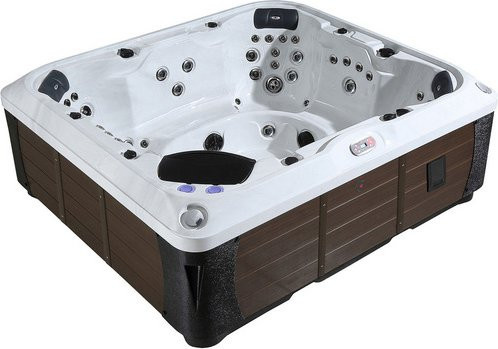 Canadian Spa Whirlpool Kingston AI für 7 Personen in Braun mit Soundsystem und LED, B/T/H: 240 x 216 x 87 cm - Bild 1