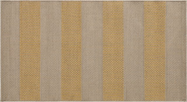 LIVARNO HOME Outdoorteppich mit Rauten und Streifen in Beige/Gelb, Breite: 80 cm, Länge: 150 cm - Bild 1