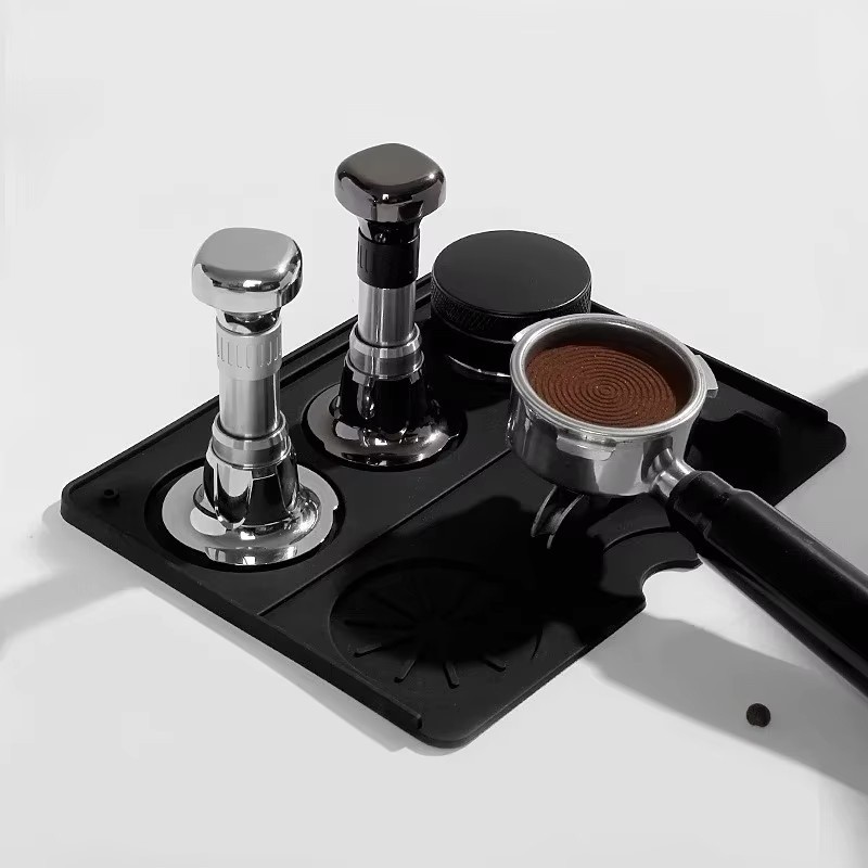 JUSTINLAU Espresso Kaffee-Stampfer aus Edelstahl in Silber mit Rückprall-Funktion und konstante Kraft für Barista-Werkzeug - Bild 3