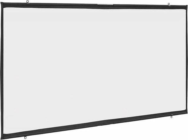 vidaXL Projektionsleinwand wandhängend 84 Zoll 16:9 weiß - Bild 1