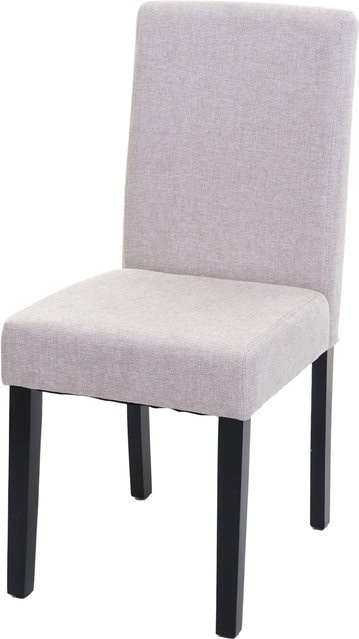 MCW Esszimmerstuhl Littau in Creme-Beige mit dunklen Beinen und modernem Design - Bild 1