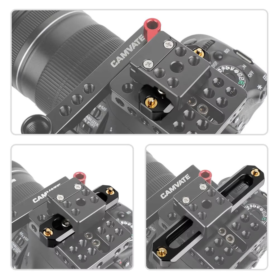 CAMVATE Mini-NATO-Schienenkamera mit Anti-Off-Schnellverschluss für Kamerakäfige und NATO-Griffe, Schienenlängen: 50 mm, 70 mm, 100 mm - Bild 5