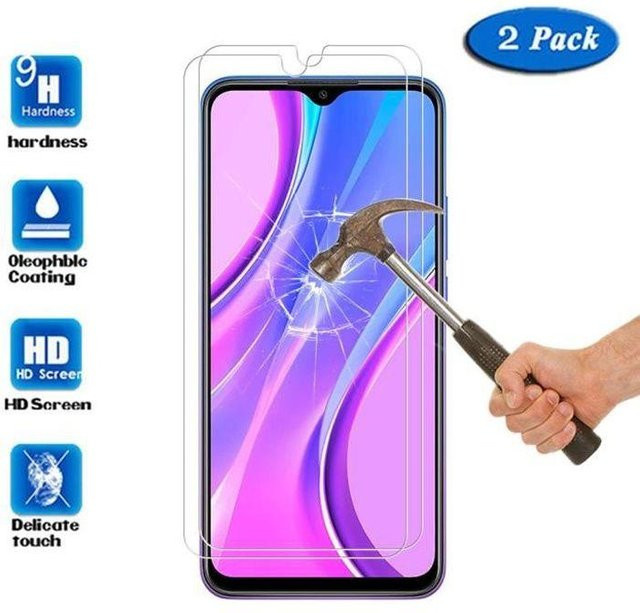 Xiaomi Displayschutzfolie aus gehärtetem Glas für Redmi 9 Prime, HD Transparent, Ultra Slim - Bild 1