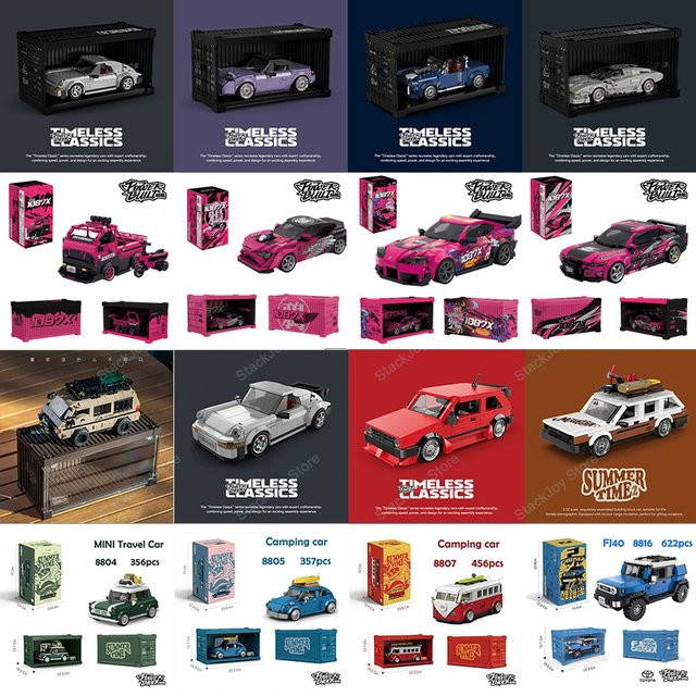 XQ Supercar Camper T1 Sport Fahrzeug, Bausteine, 1087 Teile, ab 14 Jahre - Bild 1