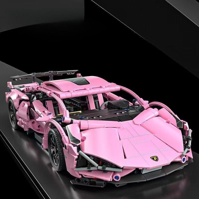 Duke King Bausteine Auto, Rosa, 1:14, ab 6 Jahre - Bild 2
