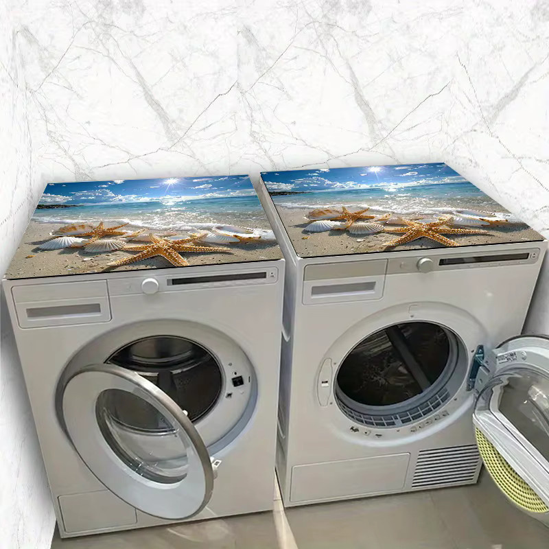 VIKAMA Schutzauflage für Waschmaschine und Trockner mit Strandmotiv in Multicolour - Bild 5