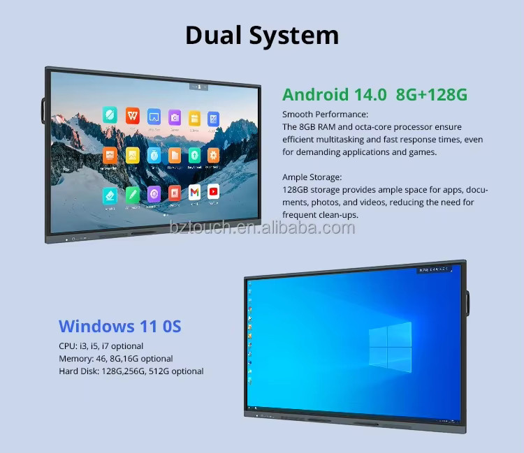 Interaktives Smart Touch Screen LED Whiteboard mit Digital LCD-Panel in Schwarz für Unternehmen und Bildung - Bild 3