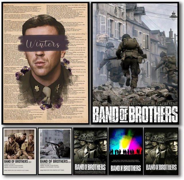 Band Of B-Brothers Poster, wasserfeste Wandkunst im Vintage-Stil, Mehrfarbig, B/H: 15,0 x 20,0 cm - Bild 1