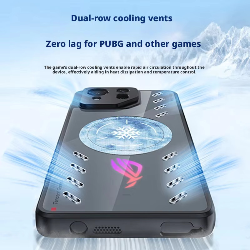Asus ROG Phone 9 Graphen-Kühlende Magnetische Hülle in Schwarz, Sturzsicheres Softcover für Gamer - Bild 2